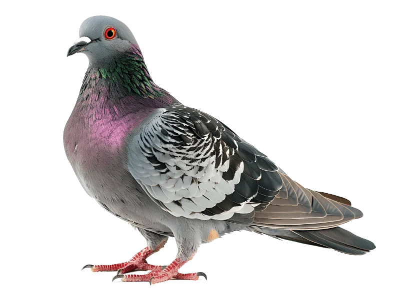 gołąb który zabrudza dom